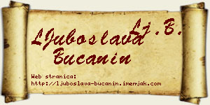 LJuboslava Bučanin vizit kartica